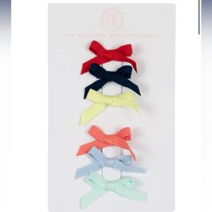 The Beaufort Bonnet Company Mini Bow NIB Spring Set Red Navy Yellow Coral Yellow